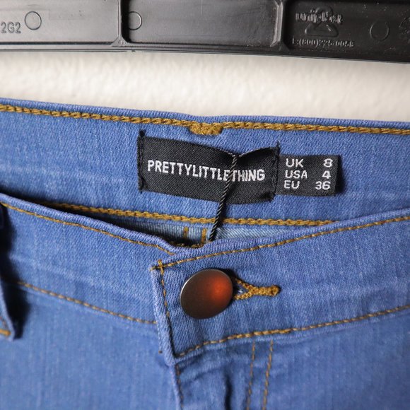 3 for 25! 🌻PrettyLittleThing- NWT Mid-Wash Skinny Jeans🌻 - Picture 4 of 7